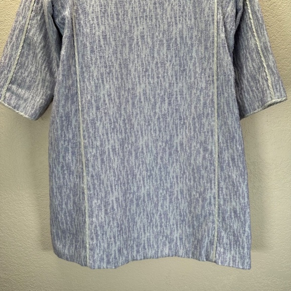 Cynthia Steffe Textured Long Coat Womens M Pockets Lined Silk Blend Business - Picture 14 of 16